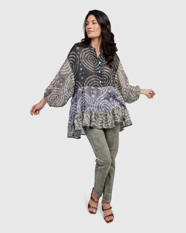 Alembika. Crysalis Button Down Blouse.
