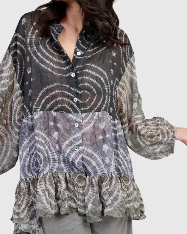 Alembika. Crysalis Button Down Blouse.