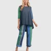 Alembika. Fresh Colorblock Hi-Lo Tunic Top.