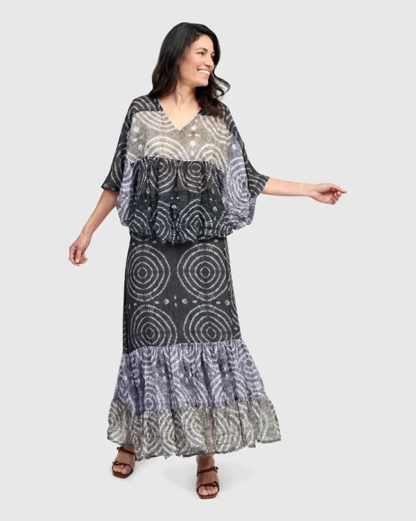 Alembika. Spirals Maxi Skirt.