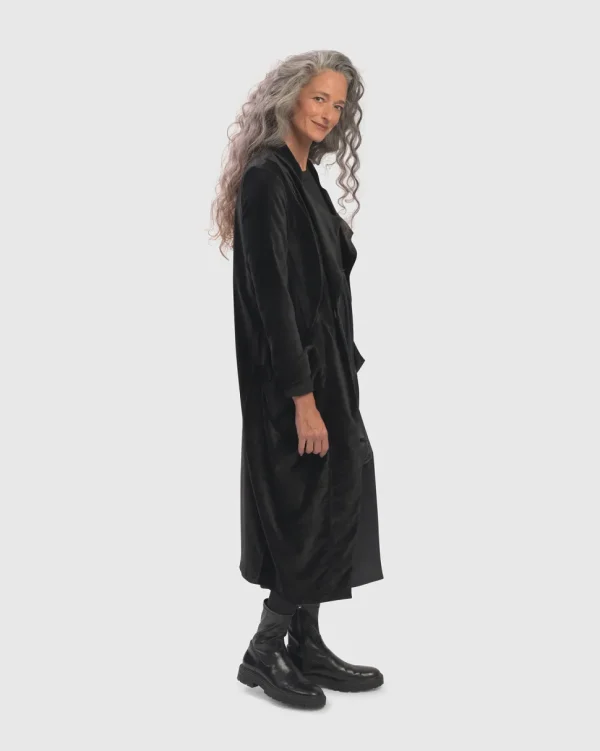 Alembika. The Velvety Soft Drape Jacket.