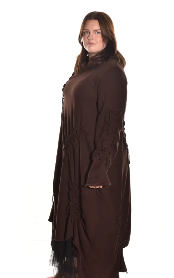 Bodil. Dress With Ties In French Terry.
