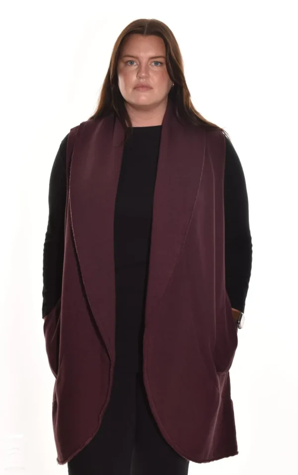 Bryn Walker. The Wrap Vest In Bamboo Fleece.