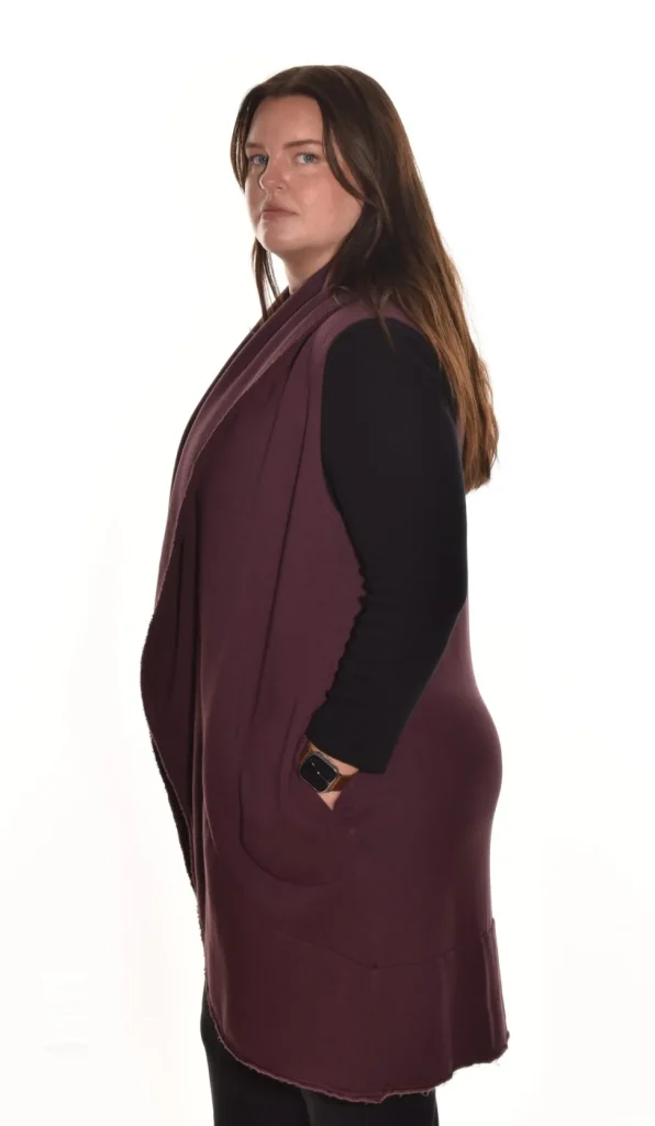 Bryn Walker. The Wrap Vest In Bamboo Fleece.
