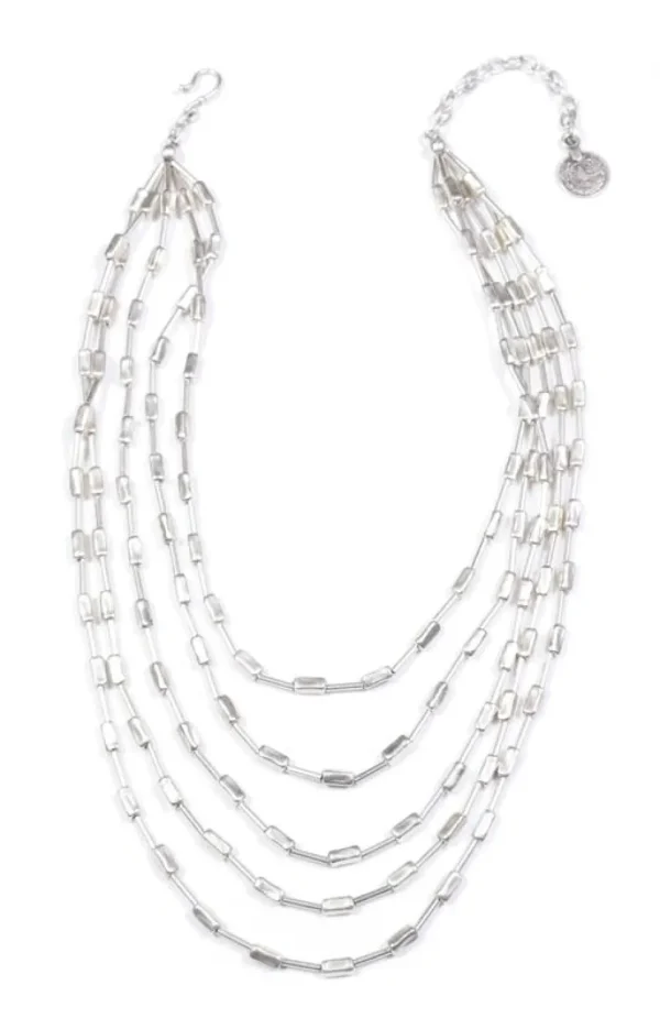 Chanour. Pewter Necklace. #SLVR1055.