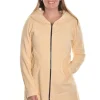 Color Me Cotton. Zip Front Long Hoodie.