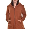 Color Me Cotton. Zip Front Long Hoodie.