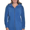 Color Me Cotton. Zip Front Long Hoodie.