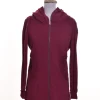 Color Me Cotton. Zip Front Long Hoodie.