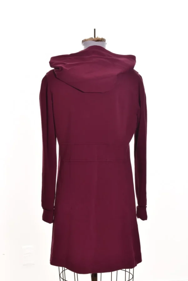 Color Me Cotton. Zip Front Long Hoodie.