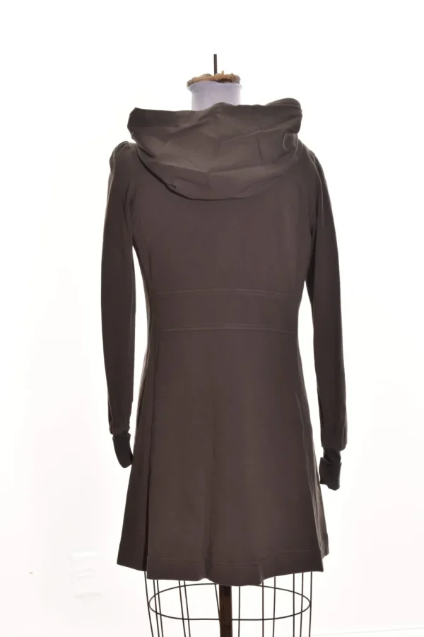Color Me Cotton. Zip Front Long Hoodie.