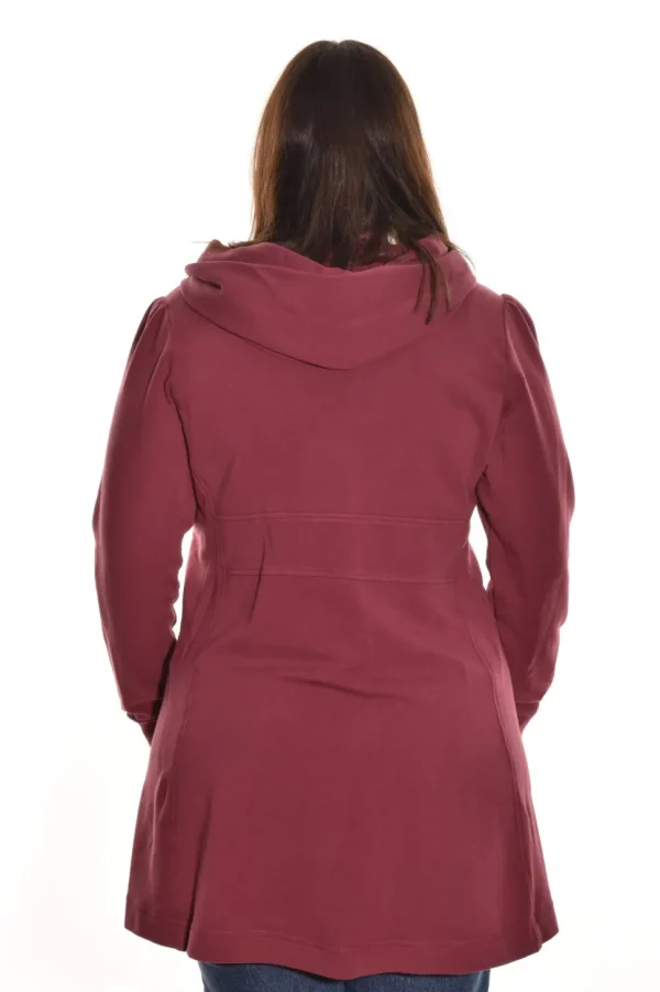 Color Me Cotton. Zip Front Long Hoodie.