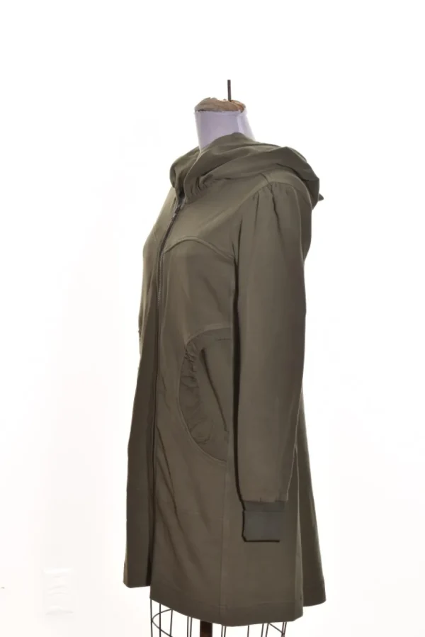 Color Me Cotton. Zip Front Long Hoodie.