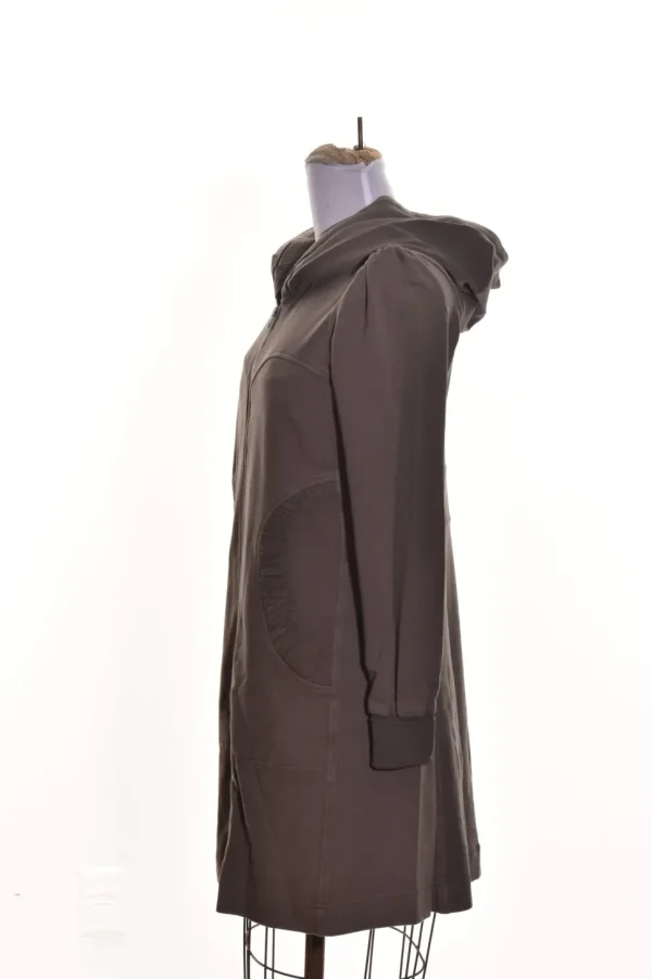 Color Me Cotton. Zip Front Long Hoodie.
