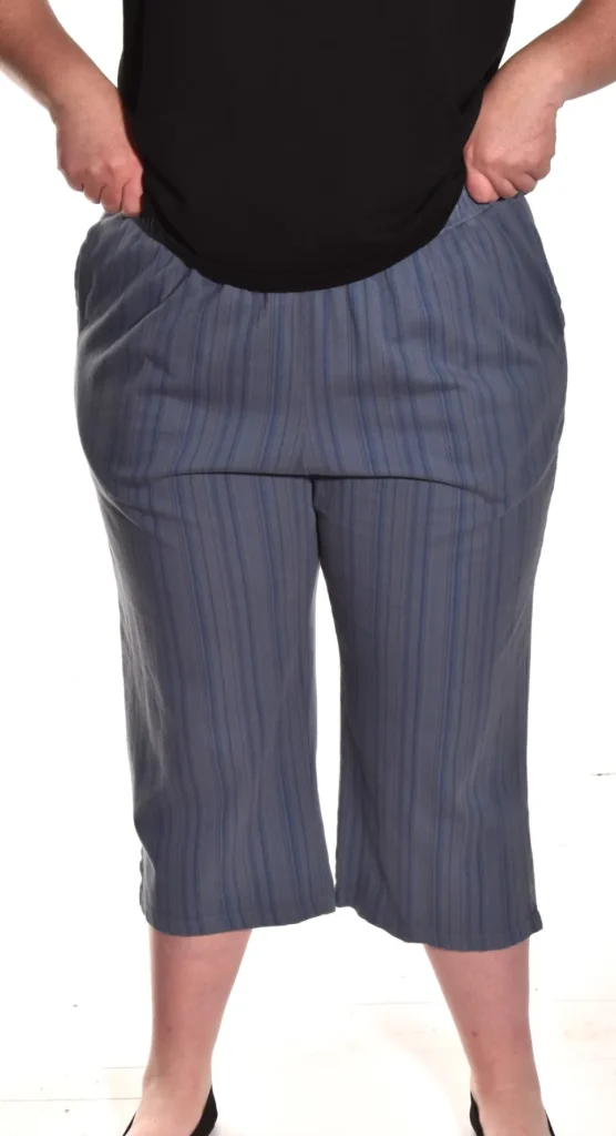 Cotton Lani. Striped Capri.