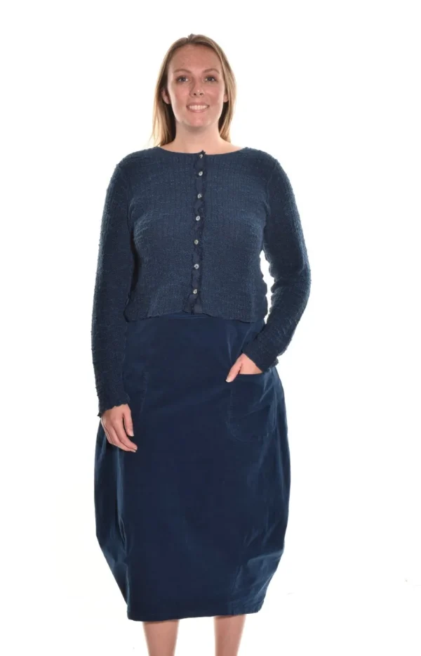 Cut Loose. Lantern Skirt In Mini Cord.