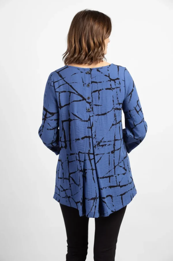 Habitat. Abstract Crackle Artist Tunic.