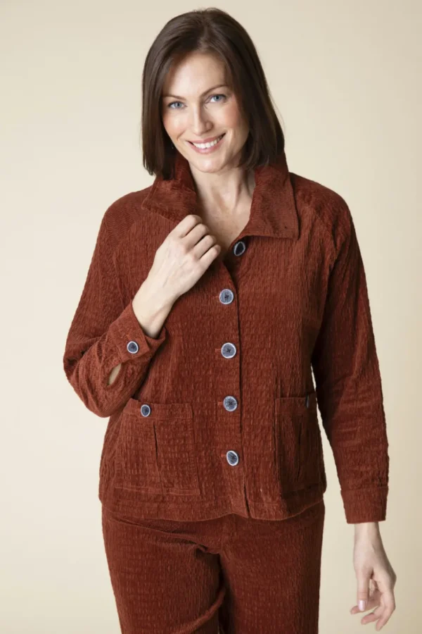 Habitat. Cargo Jacket In Rustic Stretch Corduroy.