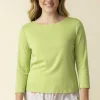 Habitat. Everyday Boatneck Tee In Rib Cotton. #16410.