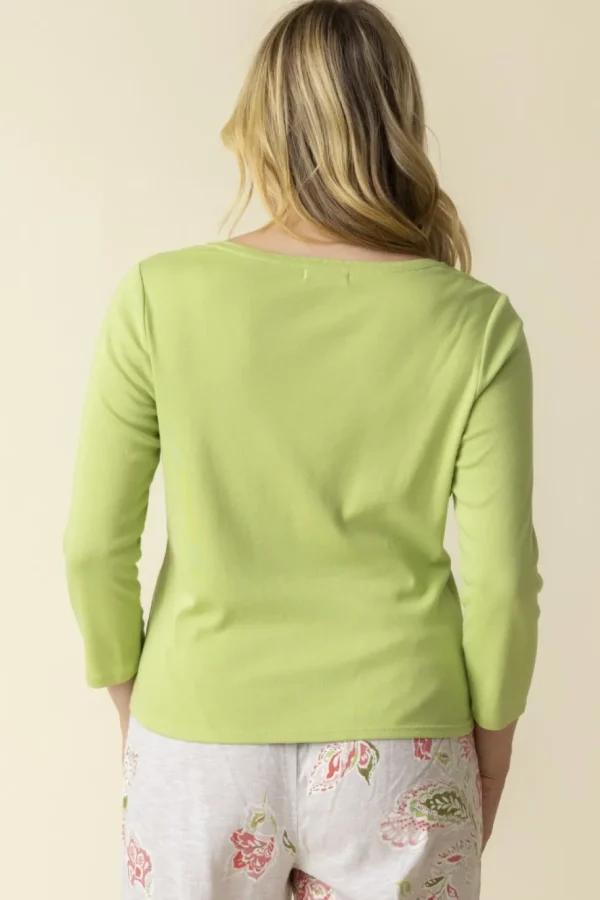 Habitat. Everyday Boatneck Tee In Rib Cotton. #16410.