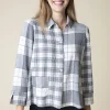 Habitat. Girl Gone Plaid Mixed Shirt.