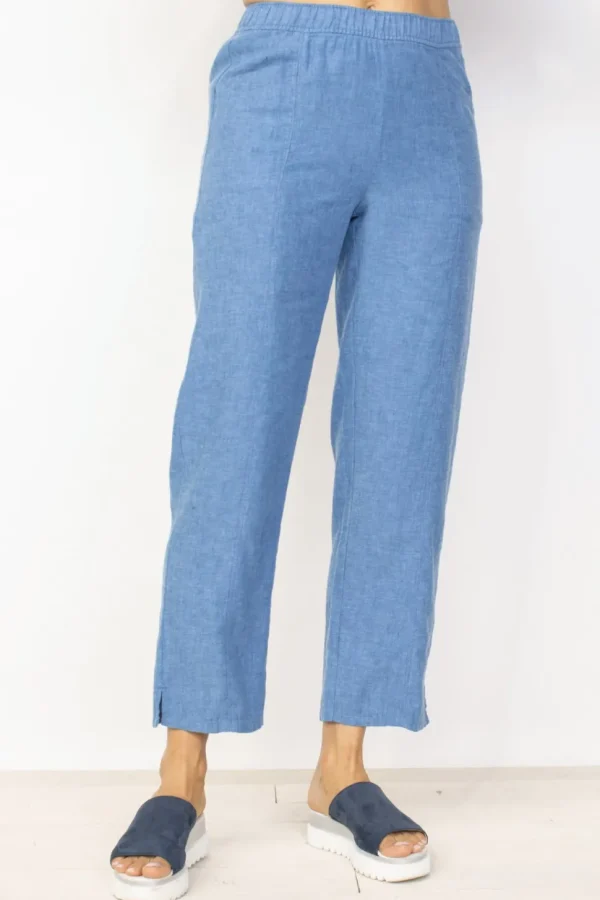 Habitat. Linen Solid Ankle Pant.