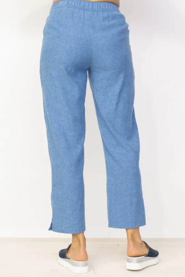 Habitat. Linen Solid Ankle Pant.
