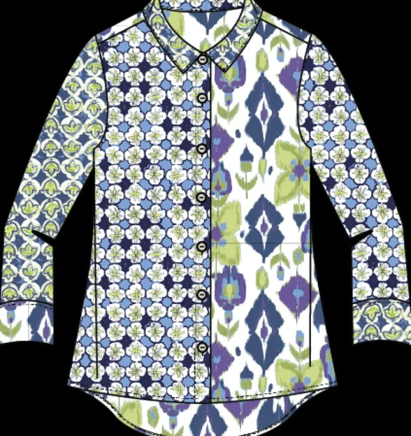 Habitat. Mixed Retro Shaped Shirt.