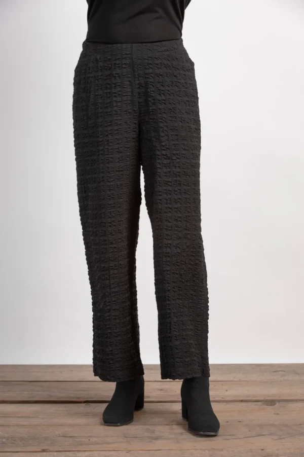 Habitat. Pucker Weave Solid Ankle Pant.