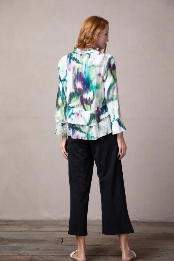 Habitat. Rain Floral Flounce Shirt.