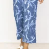 Habitat. The Flat Front Flood Pant in Floral Puckerweave.