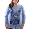 Jess & Jane. Lily Mineral Wash 100% Cotton Slub Tunic Top With Pocket.