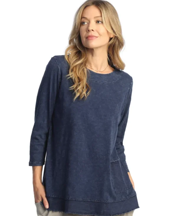 Jess & Jane. Mineral Washed 100% Cotton Slub Tunic.