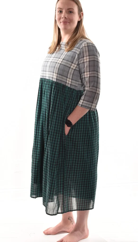 Lea. Madras Check Dress.