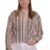 Lea. One Size Boxy Button Top.