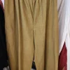Lea. Wide Leg Flood Pant In Cotton Slub.