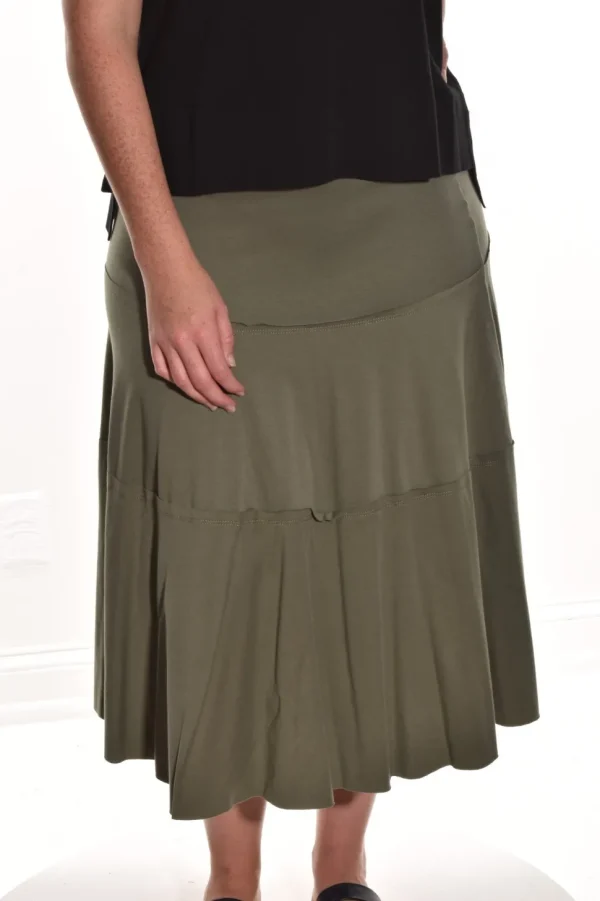 Necessitees. Long Tiered Skirt.