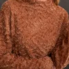 Tribal. Funnel Neck Dolman Top.