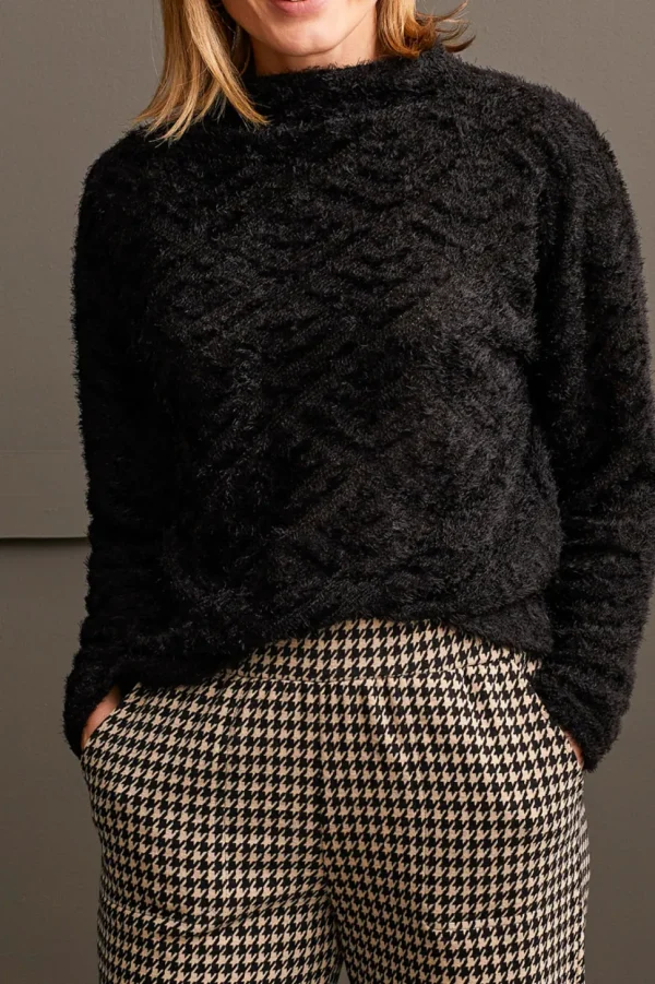 Tribal. Funnel Neck Dolman Top.