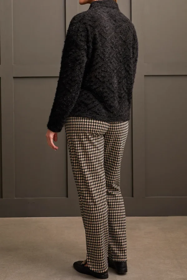 Tribal. Funnel Neck Dolman Top.