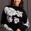 Tribal. Long Sleeve Funnel Neck Sweater.