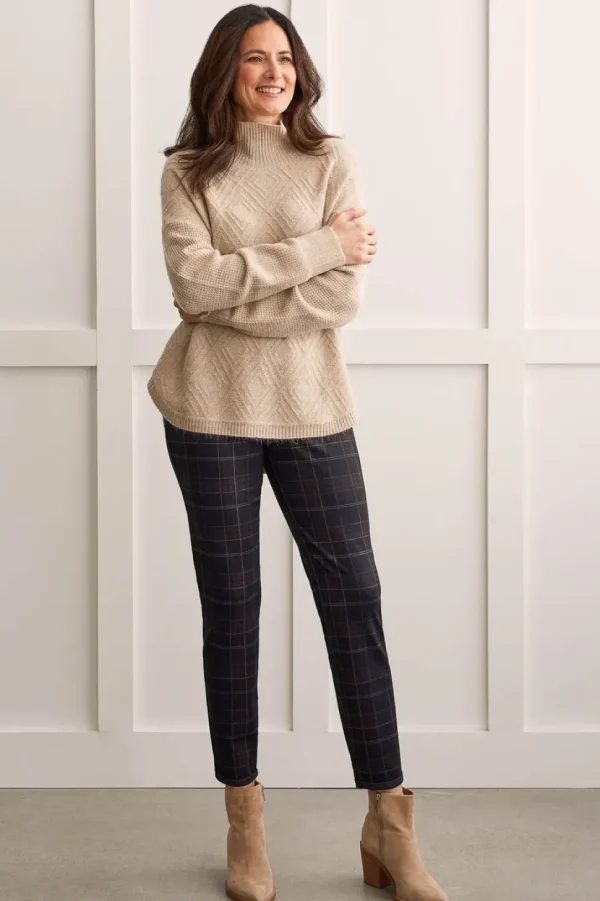 Tribal. Mock Neck Sweater.