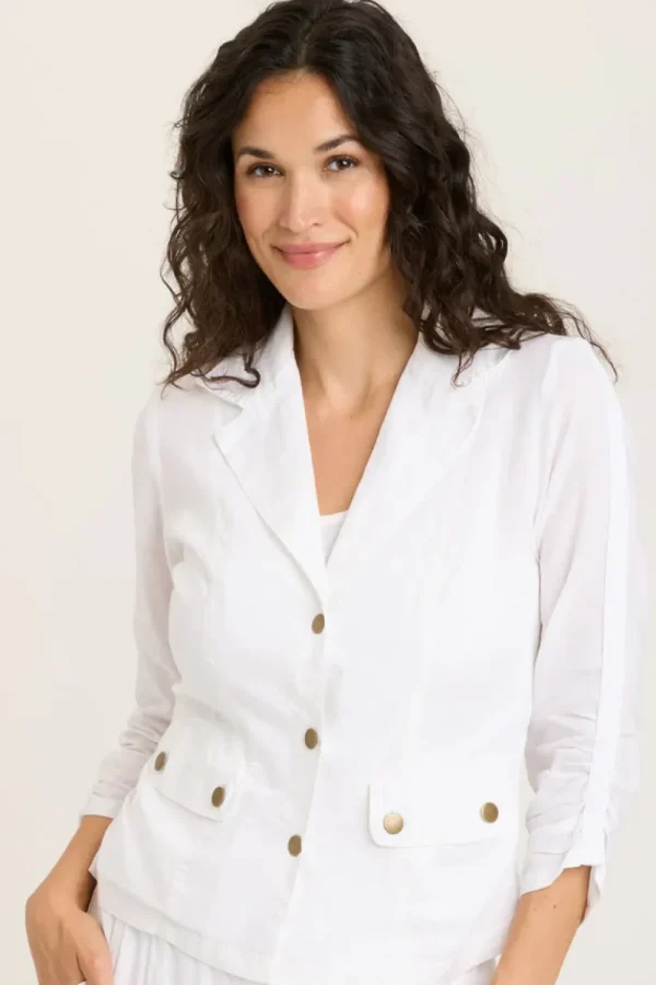 Wearables By XCVI. Linen Folksy Jacket.
