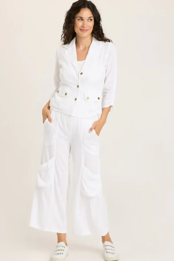 Wearables By XCVI. Linen Folksy Jacket.