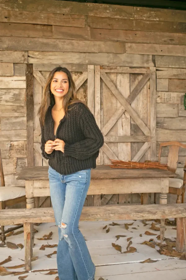 Wooden Ships. Tara Zip Bomber Cardi.